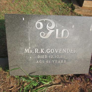 GOVENDER R.K. -1969