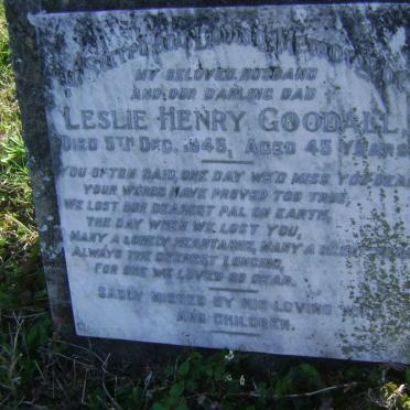 GOODALL Leslie Henry -1945 :: GOODALL Violet -1992