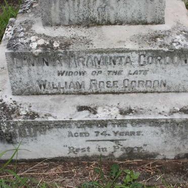 GORDON William Rose :: GORDON Lavinia Araminta :: BAYLY Henry John -1930