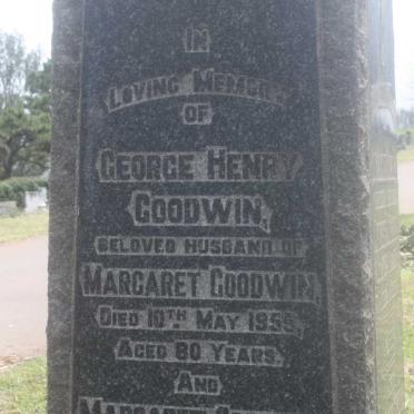 GOODWIN George Henry -1955 :: GOODWIN Margaret -1958 :: GOODWIN Irene Elsie -1975 :: MALCOLM John Lowrie -1932