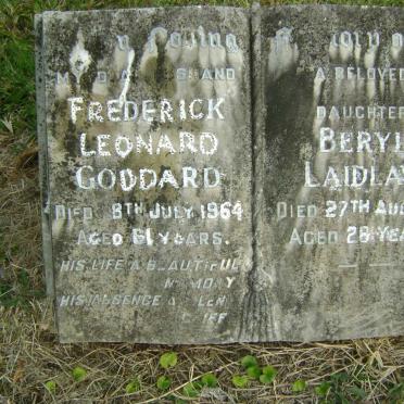 GODDARD Frederick Leonard -1964 :: LAIDLAW Beryl -1971