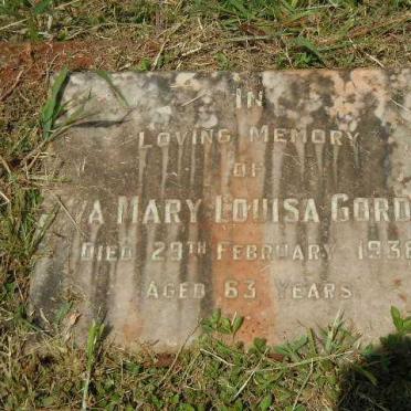 GORDON Eva Mary Louisa -1936