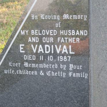 CHETTY E. Vadival -1987