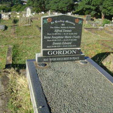 GORDON Alfred Dennis 1912-1942 &amp; Irene Josephine Marie NOEL 1919-2001 :: GORDON Dennis Edward 1939-1975