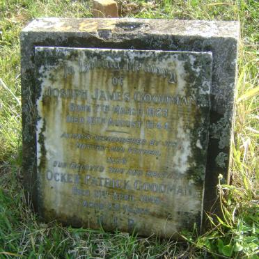 GOODMAN Joseph James 1923-1944 :: GOODMAN Ocker Patrick -1948