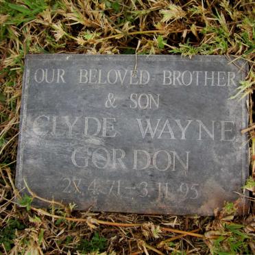 GORDON Clyde Wayne 1971-1995