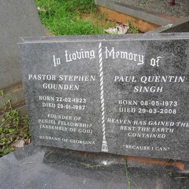 GOUNDEN Stephen 1923-1997 :: SINGH Paul Quentin 1973-2008