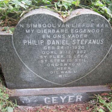 GEYER Philip Daniel Stefanus 1920-1982