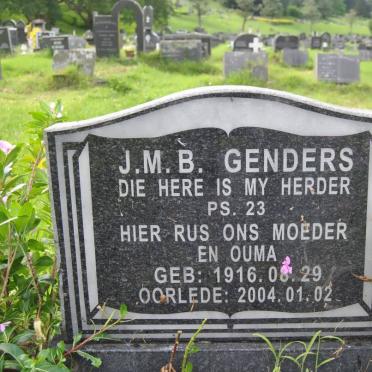 GENDERS J.M.B. 1916-2004