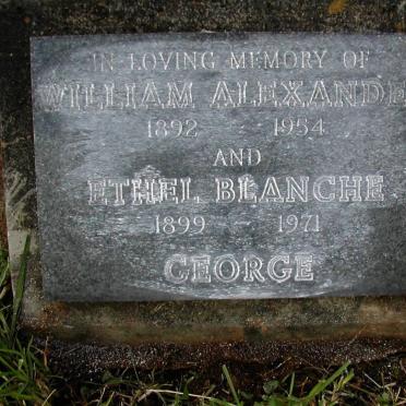 GEORGE William Alexander 1892-1954 &amp; Ethel Blanche 1899-1971