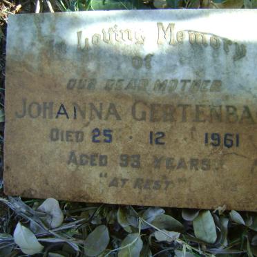 GERTENBACH Johanna -1961