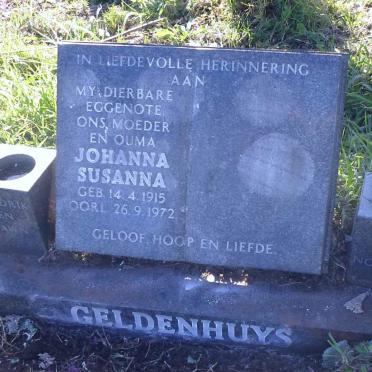 GELDENHUYS Johanna Susanna 1915-1972