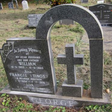 GEORGE William 1903-1969 &amp; Ida 1916-1997 :: GEORGE Francis 1954-1976