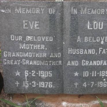 GERICKE Louis Barend 1905-1976 &amp; Elizabeth Magdalena Evelina 1899-1968