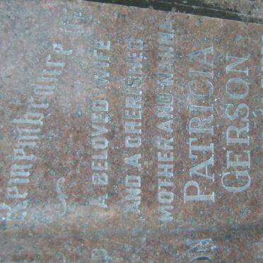 GERSON Henry 1898-1949 &amp; Patricia 1899-1974