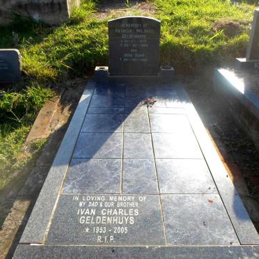 GELDENHUYS Patricia Mildred 1928-1963 :: DUNN John -1968 :: GELDENHUYS Ivan Charles 1953-2005