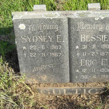 GULTIG Sydney E. 1907-1967 &amp; Bessie 1909-1978 :: GULTIG Eric E. 1930-1980