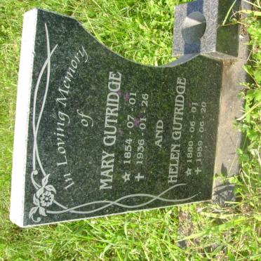 GUTRIDGE Mary 1854-1936 :: GUTRIDGE Helen 1880-1959