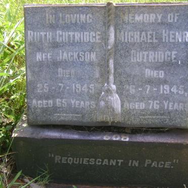 GUTRIDGE Michael Henry -1945 &amp; Ruth JACKSON -1945