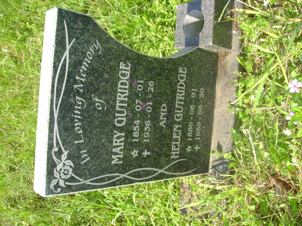 GUTRIDGE Mary 1854-1936 :: GUTRIDGE Helen 1880-1959