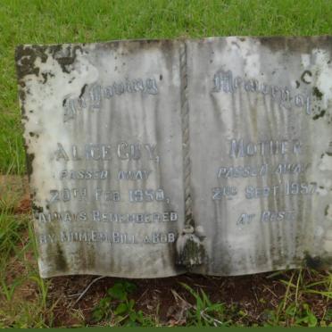 GUY Alice -1950:: CROUCH Elizabeth -1957