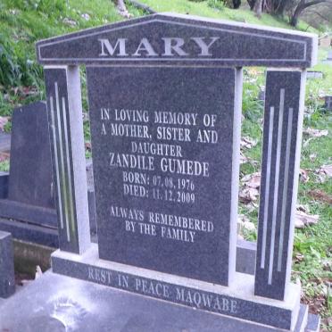 GUMEDE Zandile 1976-2009