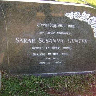 GUNTER Pieter Tredoux 1905- &amp; Sarah Susanna 1894-1963