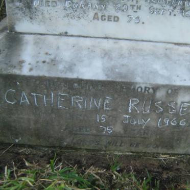 GUTHRIE James -1936 &amp; Mary -1929 :: RUSSELL Catherine -1966 :: RUSSELL Noeline Anne -1960