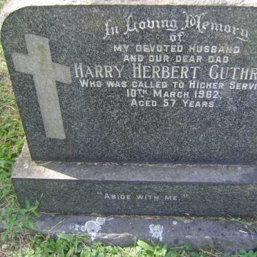 GUTHRIE Harry Herbert -1962