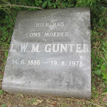 GUNTER L.W.M. 1886-1975