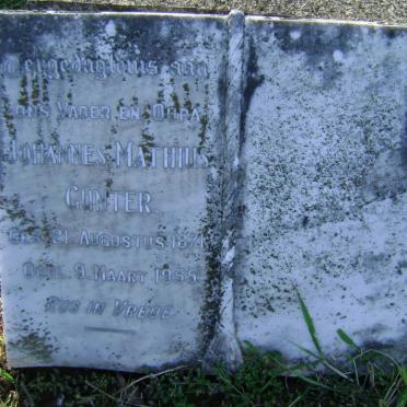 GUNTER Johannes Mathius 1871-1955