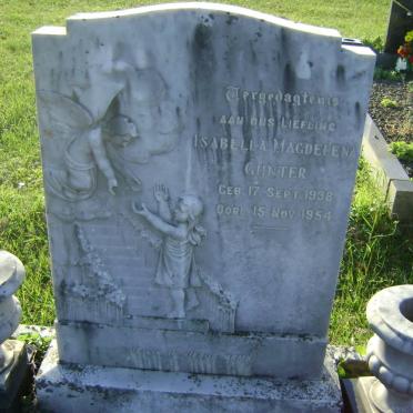GUNTER Isabella Magdalena 1938-1954