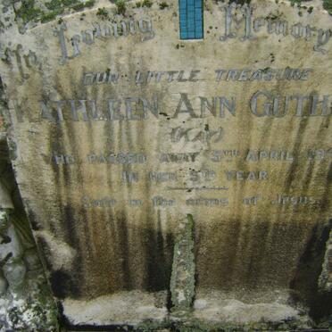 GUTHRIE Kingsley Kenneth -1952 :: GUTHRIE Kathleen Ann -1942