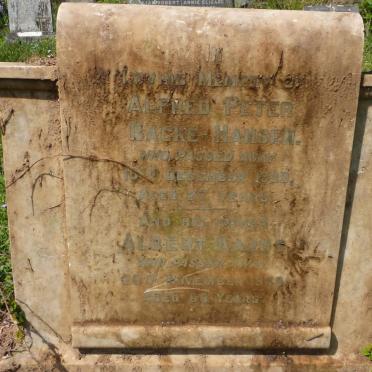 HANSEN Albert Kajus, Backe -1949 :: BACKE-HANSEN Alfred Peter -1939