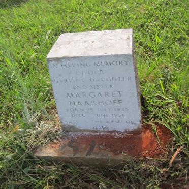 HAARHOFF Margaret 1945-1958