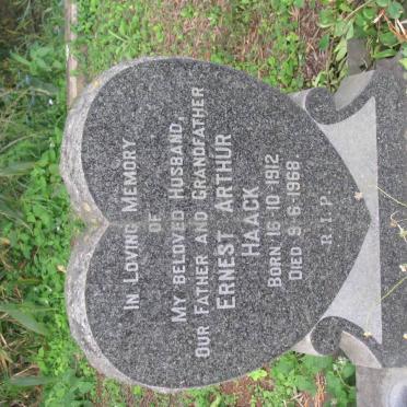 HAACK Ernest Arthur 1912-1968