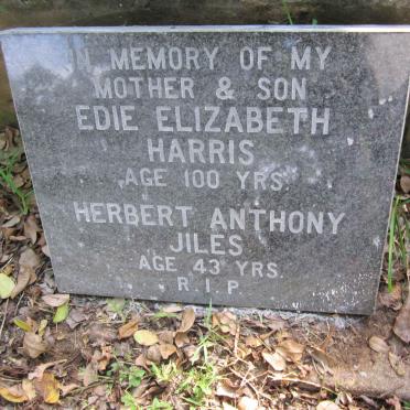 HARRIS Edie Elizabeth -1977 :: JILES Herbert Anthony -1984