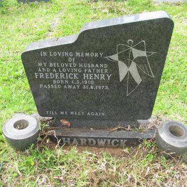 HARDWICK Frederick Henry 1910-1973