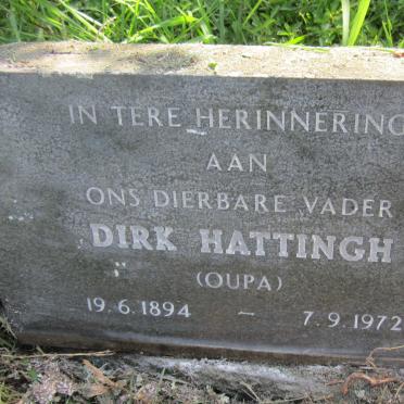 HATTINGH Dirk 1894-1972