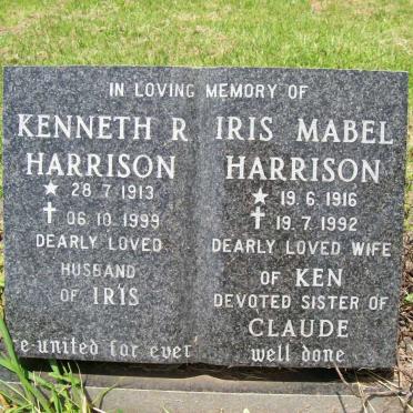 HARRISON Kenneth R. 1913-1999 &amp; Iris Mabel 1916-1992