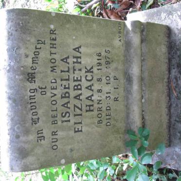 HAACK Isabella Elizabetha 1916-1975