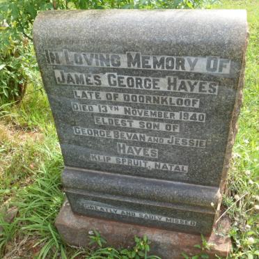 HAYES James George -1940