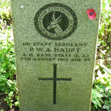HAUPT P.W.A. -1918