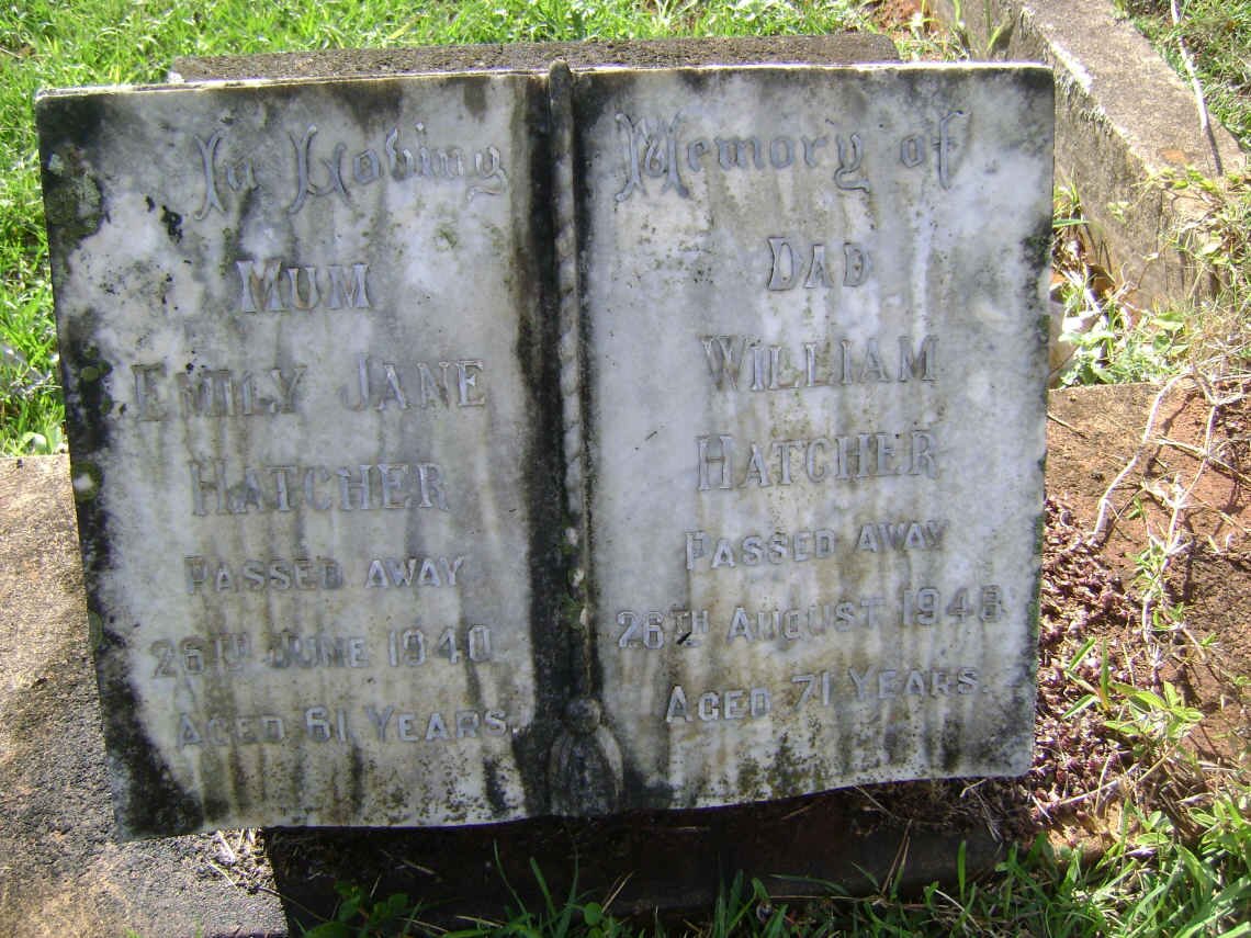HATCHER William -1948 &amp; Emily Jane -1940