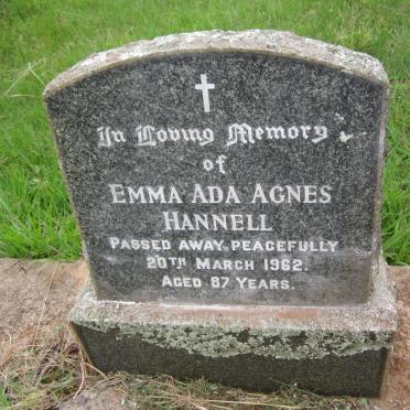 HANNELL Emma Ada Agnes  -1962