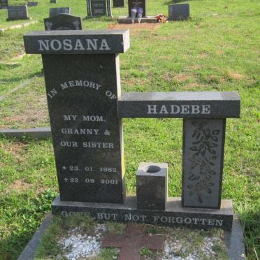 HADEBE Nosana 1962-2001