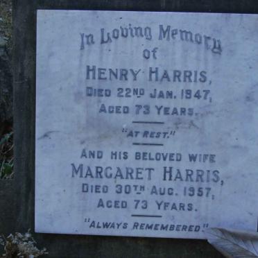 HARRIS Henry -1947 &amp; Magaret -1957