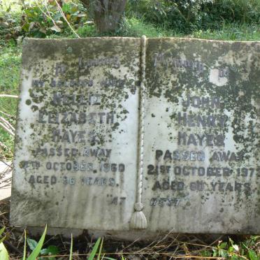 HAYES John Henry -1973 &amp; Nellie Elizabeth -1960