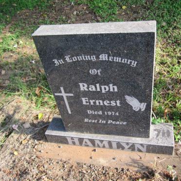 HAMLYN Ralph Ernest -1974