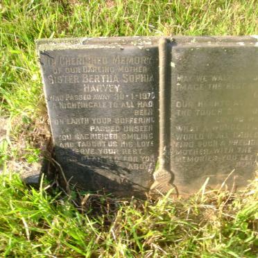 HARVEY Bertha Sophia -1970